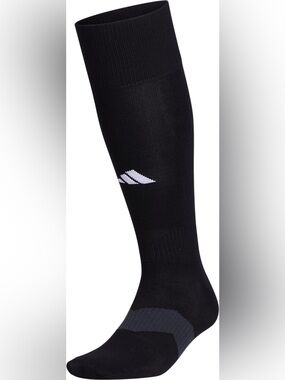 Adidas Black Performance Crew Socks with White Logo - Men's